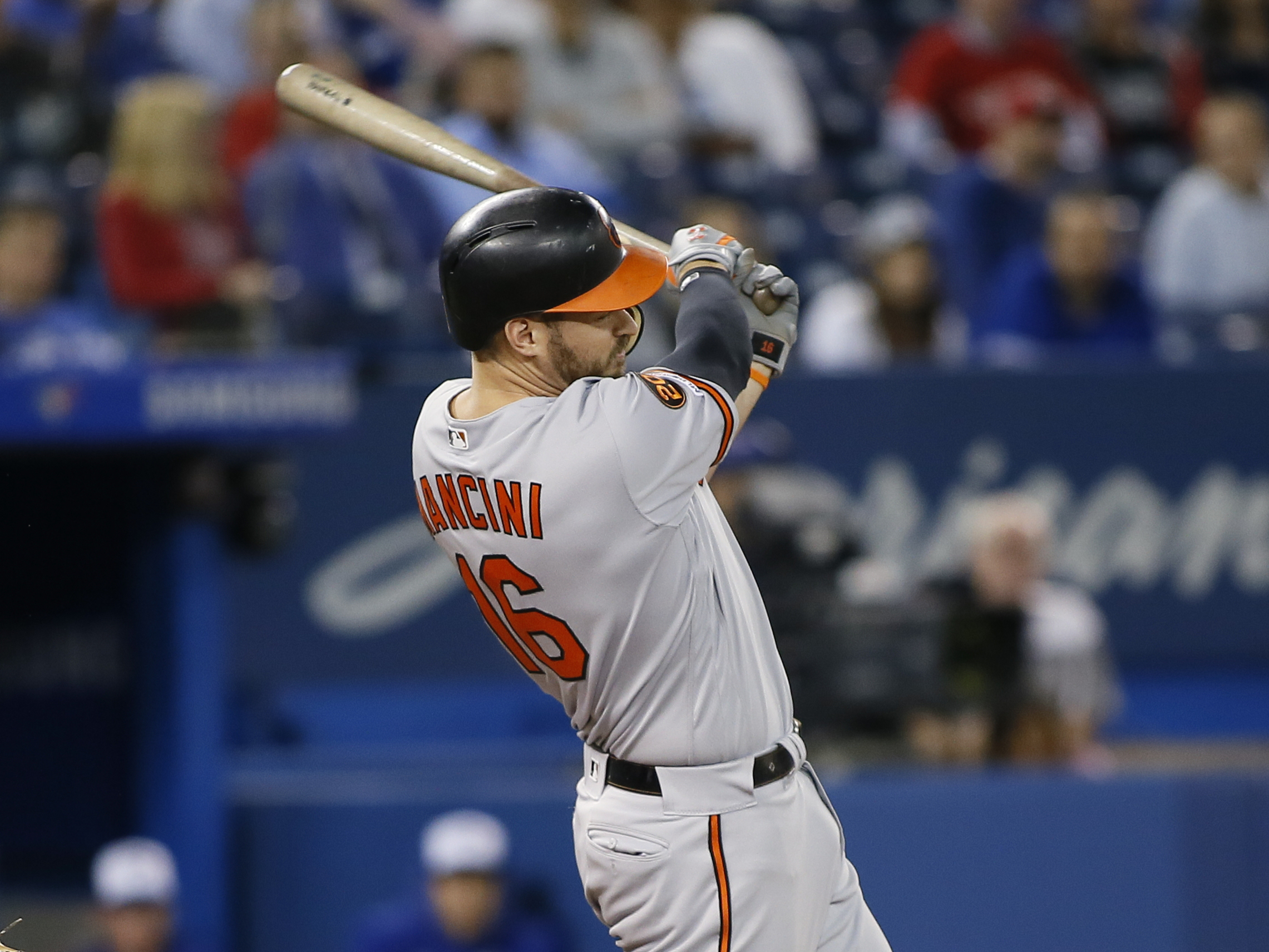 Trey Mancini returns to batting cage