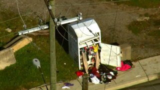 A body was found in a clothing donation bin in Riverdale Park.