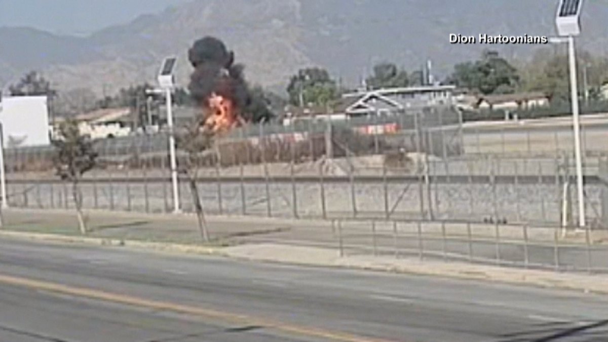 Surveillance Video Captures Plane Crash in Pacoima NBC4 Washington