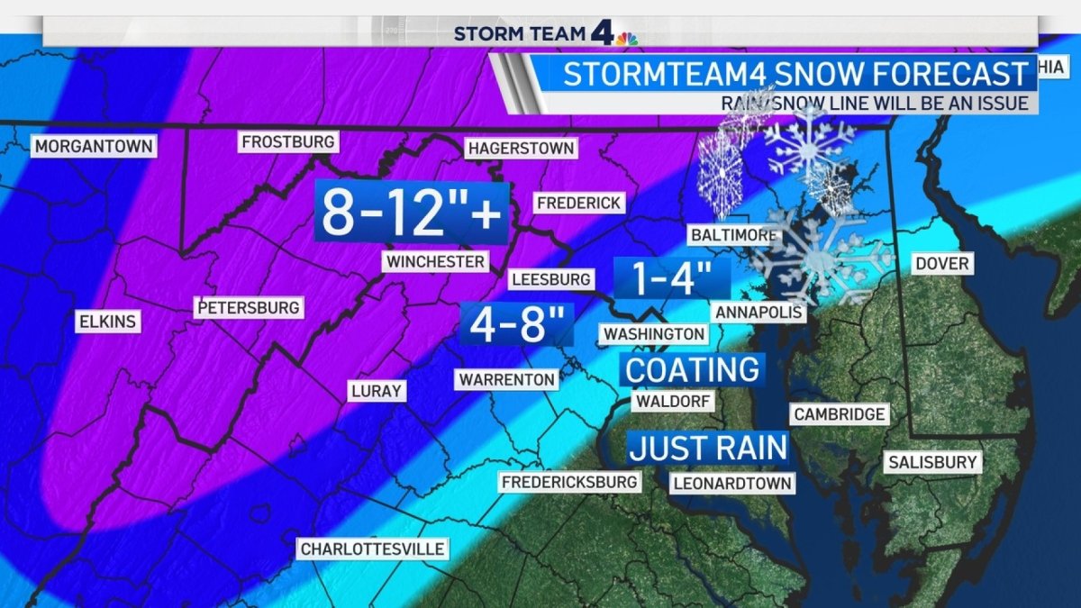 Video Forecast Winter Storm to Bring Snow, Rain to DC Area NBC4