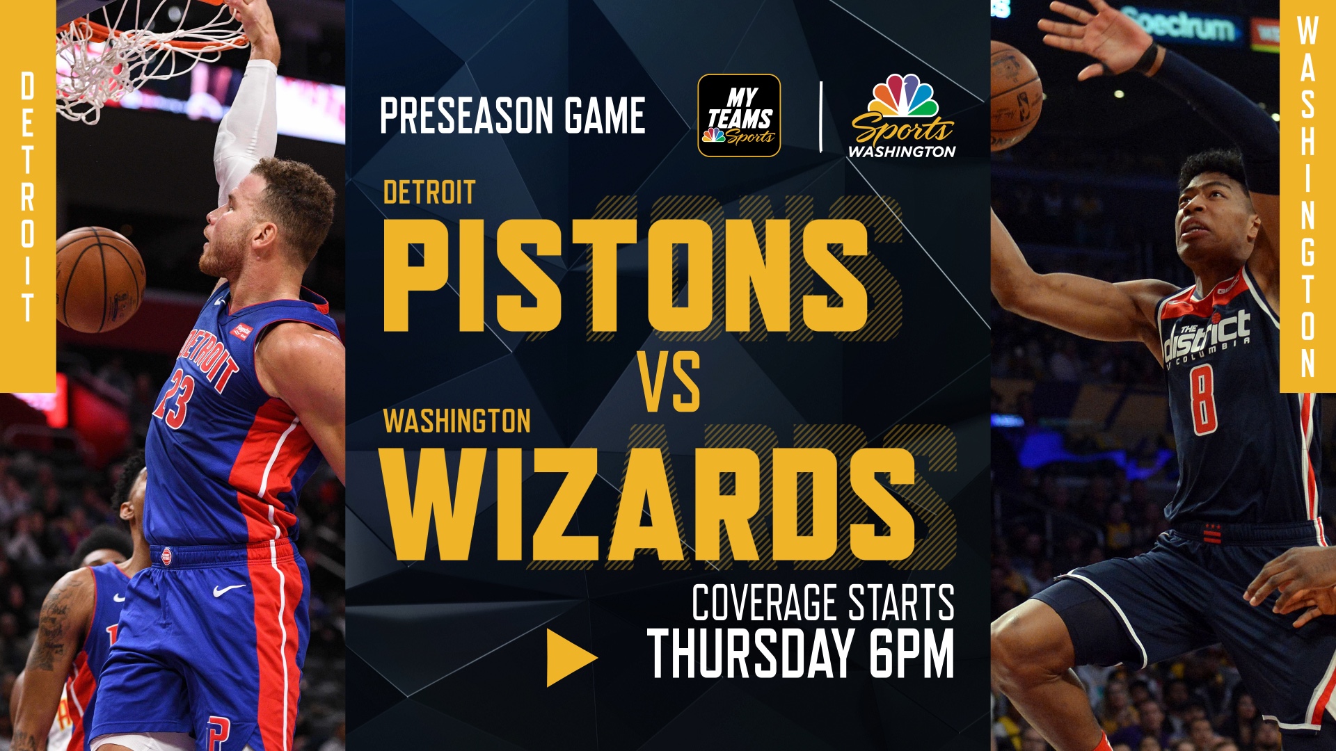 How to Watch Washington Wizards Vs. Detroit Pistons Preseason Game