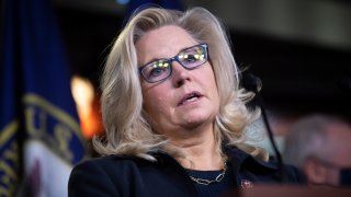 In this Nov. 17, 2020, file photo, Republican Conference Chair Liz Cheney, R-Wyo., speaks during a news conference with other House Republican leadership in Washington, D.C.