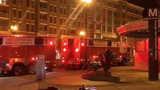 DC Fire and EMS outside the Georgia Avenue-Petworth Metro Station