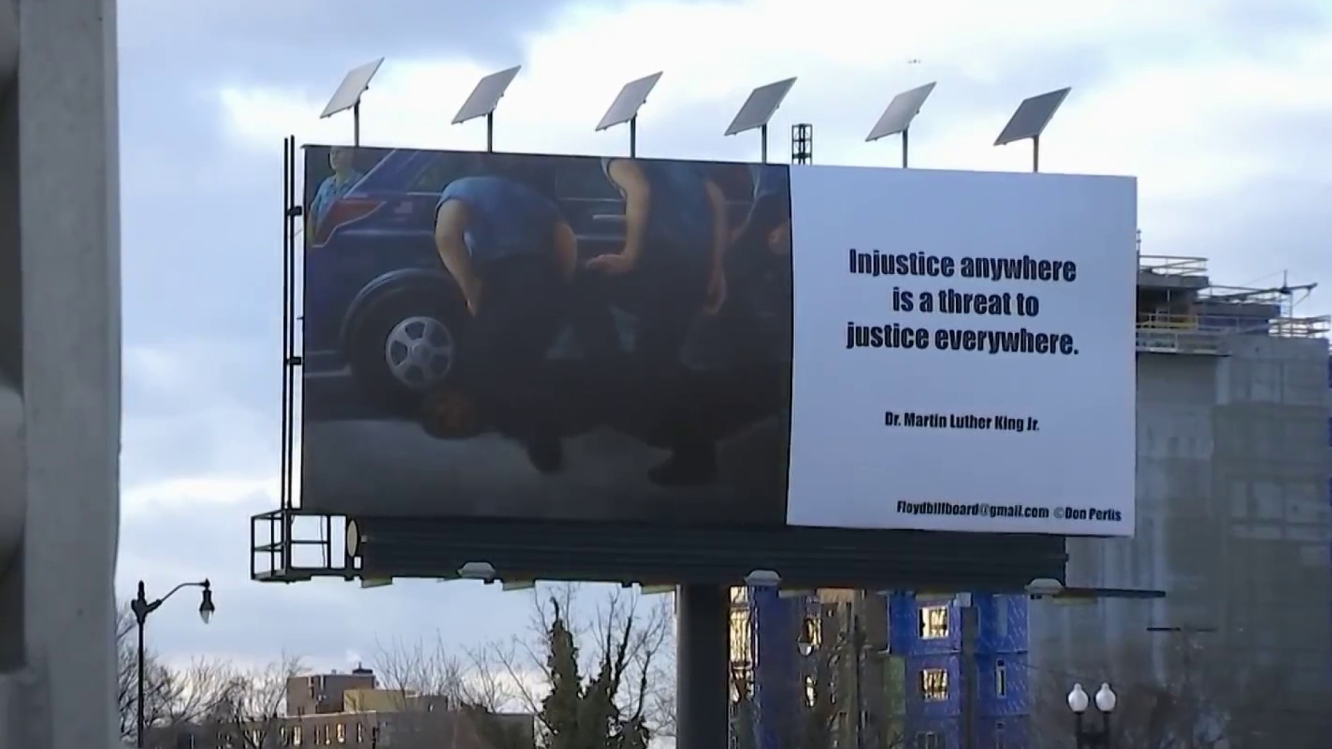 Billboard Depicting George Floyd's Death Placed in DC - Vimarsana News