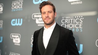 In this Jan. 11, 2018, file photo, actor Armie Hammer attends The 23rd Annual Critics' Choice Awards at Barker Hangar in Santa Monica, California.