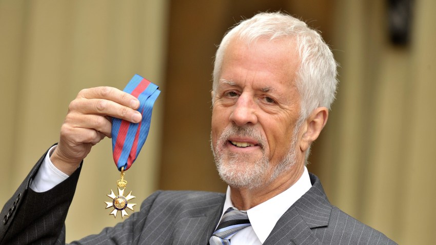 Michael Apted seen at Buckingham Palace after receiving his Order of Saint Michael and Saint George from the Queen. Buckingham Palace, London.