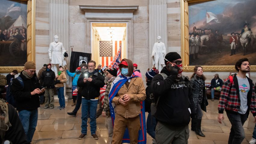 Capitol Rioter Seen in Horned Hat, Carrying Spear Arrested: US Attorney ...