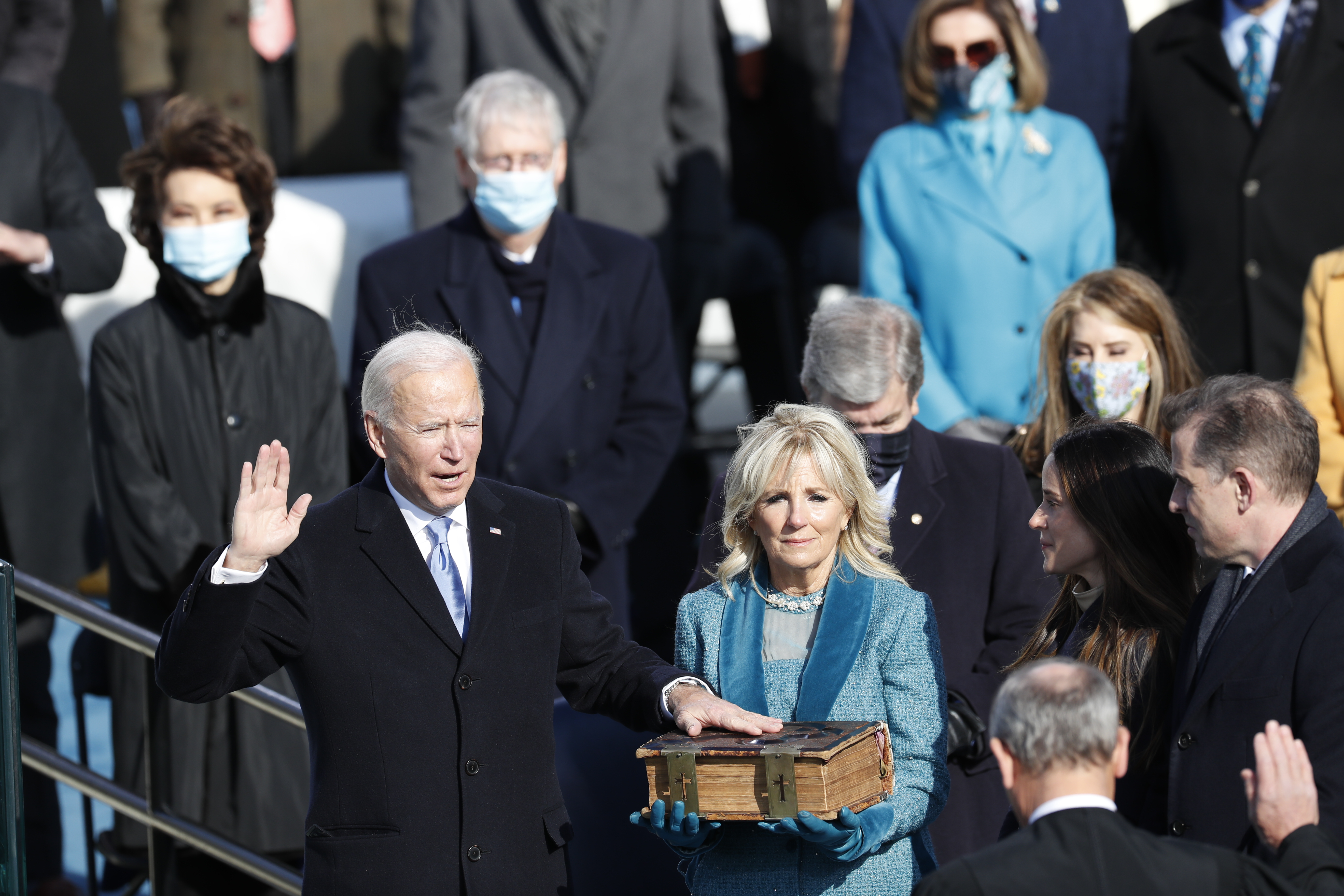 PBS NewsHour - Joe Biden is now the 46th president of the United States  after being sworn in at the U.S. Capitol on Jan. 20, 2021, by Chief Justice  John Roberts.