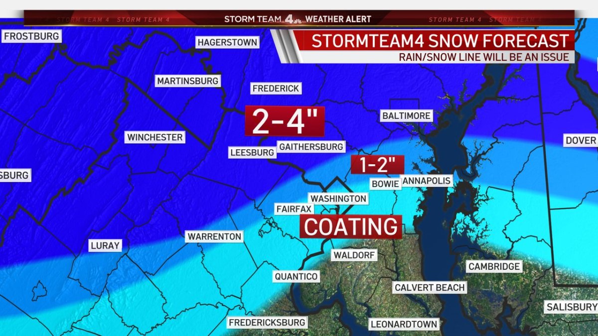 Wintry Mix Expected Monday, Tuesday in DC Area - Vimarsana News