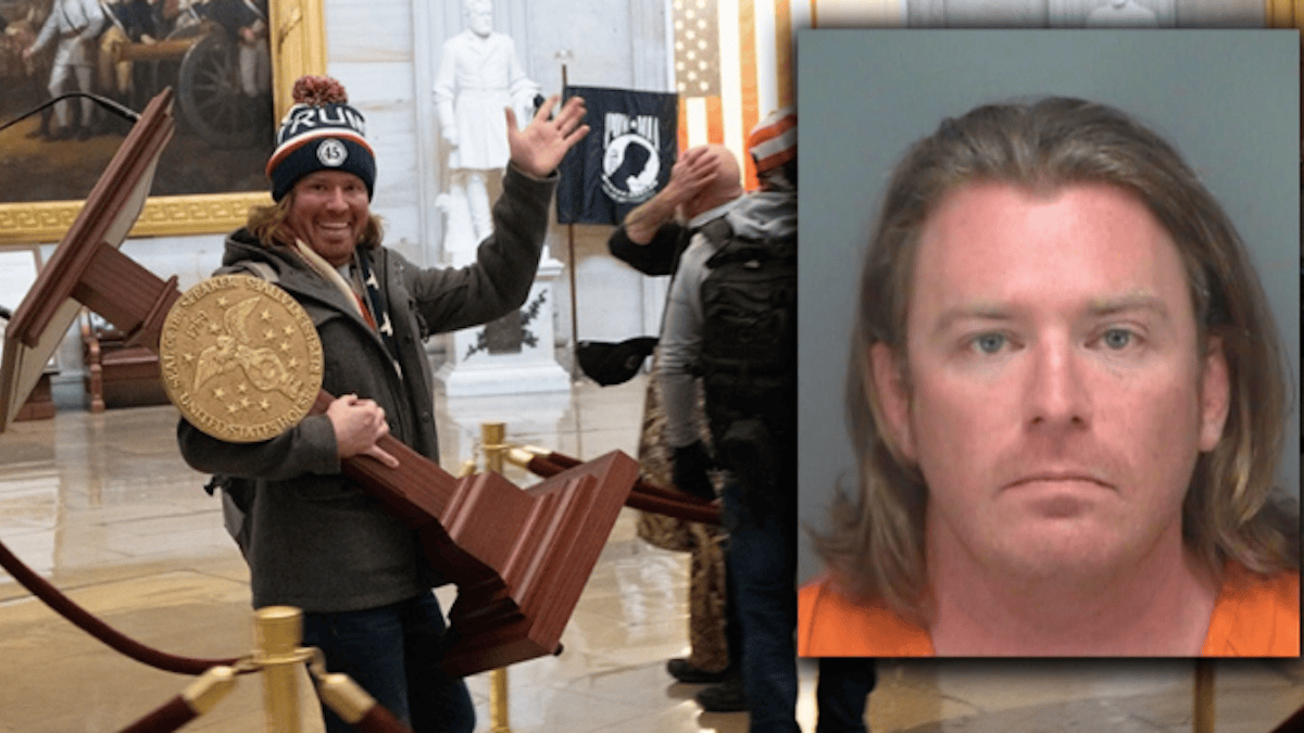 Man Seen Carrying Lectern During Capitol Riot Arrested in Florida ...