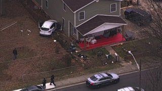 car into house maryland