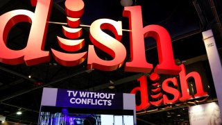 Dish Networks exhibit at CES 2016 in Las Vegas.