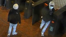 The suspect in the Anacostia Metro Station shooting is seen in these surveillance images.