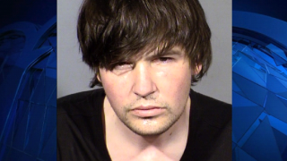 In this handout photo provided by the Las Vegas Metropolitan Police Department on February 4, Panic! At The Disco bassist Brent Wilson is seen in a police booking photo after his arrest for possession of drugs and a gun on January 22, 2021 in Las Vegas, Nevada. Wilson is facing multiple felonies.