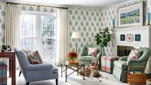 Claire Fletcher's family room.