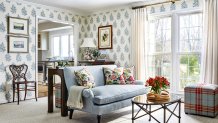 Claire Fletcher's family room.
