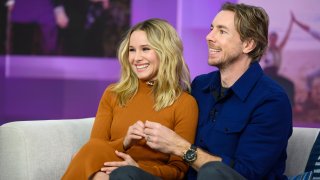 In this Feb. 25, 2019, file photo, Kristen Bell and Dax Shepard appear on "TODAY."