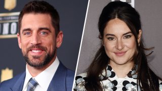 (Left) Aaron Rodgers, (Right) Shailene Woodley.