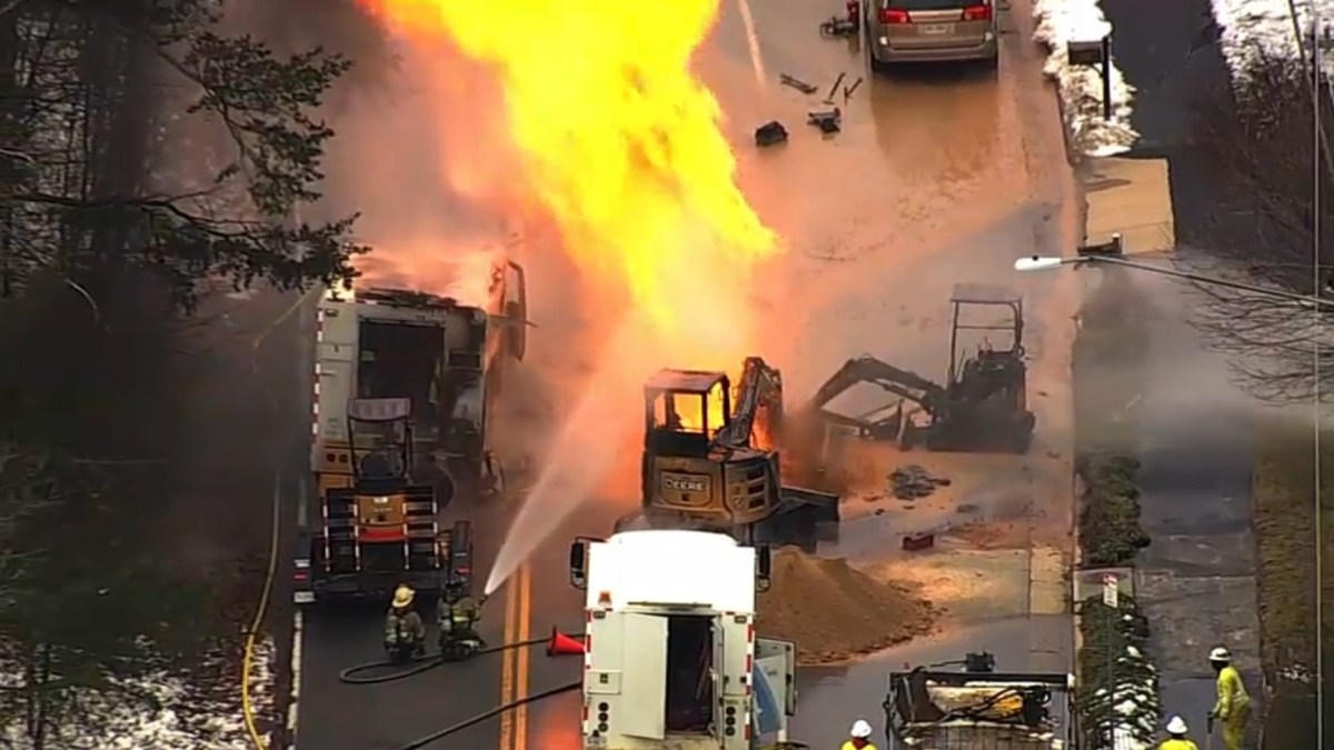 Gas line explosion in Virginia injures workers, damages home – NBC4 Washington
