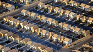 Rows of houses in Las Vegas.