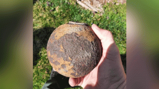 Bomb squad technicians safely detonated a cannonball from the Civil War in Frederick County, Maryland.