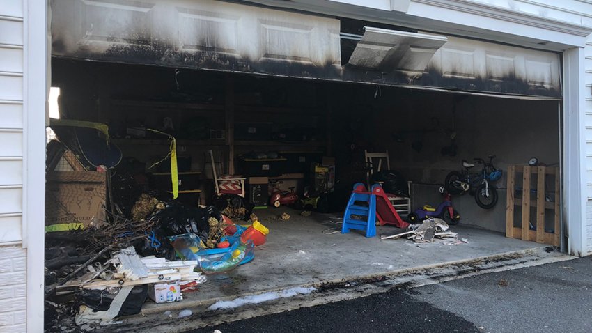 A garage was set on fire in Clarksburg in November.