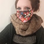 Dr. Jenny Watts wore multiple layers and a vintage dress for her first vaccine appointment.