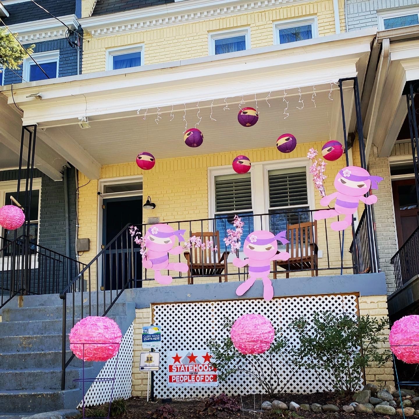 Photos Washington DC Porches Decorated for Cherry Blossoms 2021 NBC4