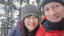 Noriko Nasu, pictured here with her boyfriend Michael Poffenbarger, moved from Japan and settled in Seattle 13 years ago.