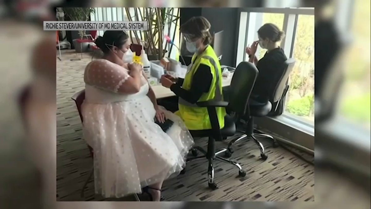 Dressed to the Hilt for a COVID19 Vaccination NBC4 Washington