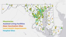 map of maryland vaccination sites
