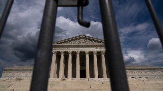 Clouds are seen above The U.S. Supreme Court building on May 17, 2021 in Washington, DC. The Supreme Court said that it will hear a Mississippi abortion case that challenges Roe v. Wade.