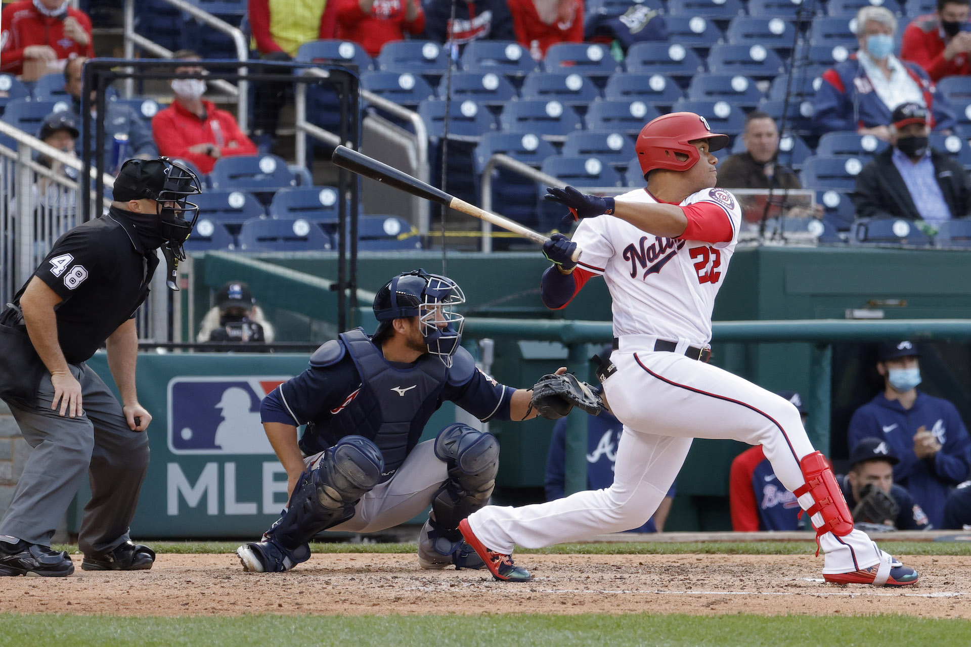 SEE IT: Juan Soto Has an Animated First At-Bat Against the New York Yankees