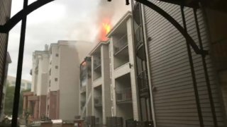 Arlington apartment fire