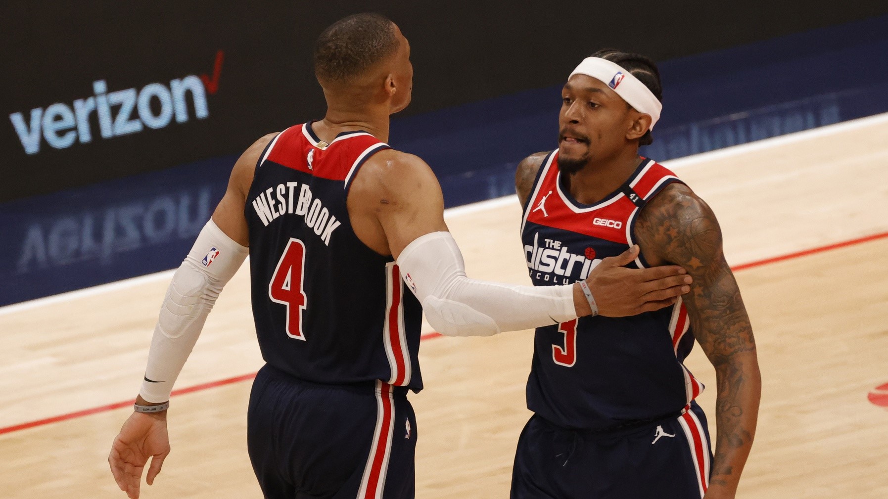 What Russell Westbrook Told Bradley Beal After Wizards Beat Hornets