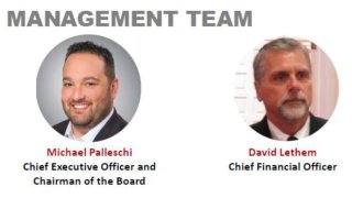 SEC report on FTE Networks Management Team: Michael Palleschi as CEO and Chairman of the Board and David Lethem, CFO.