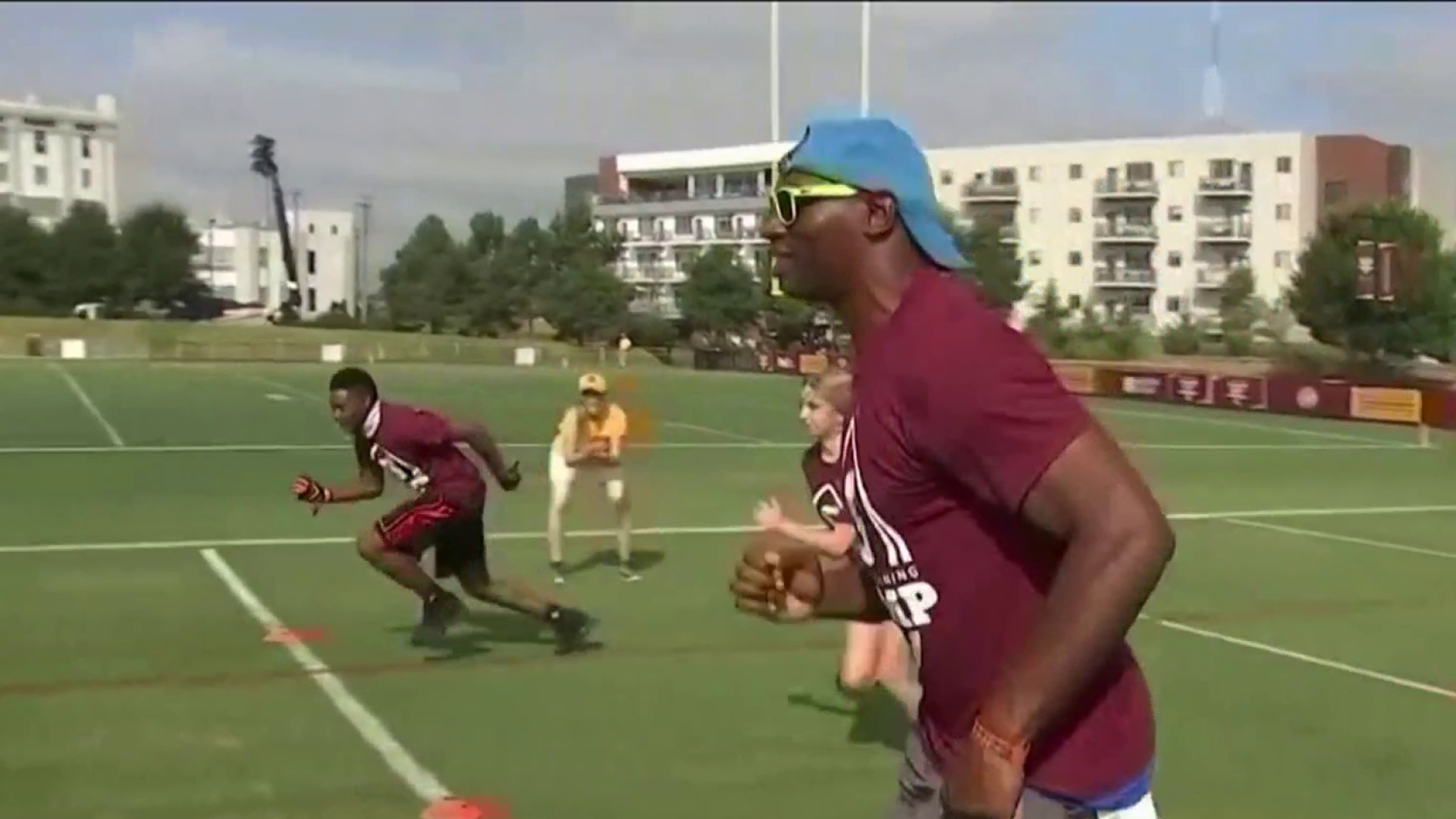 Jaret Patterson of the Washington Football Team runs with the ball