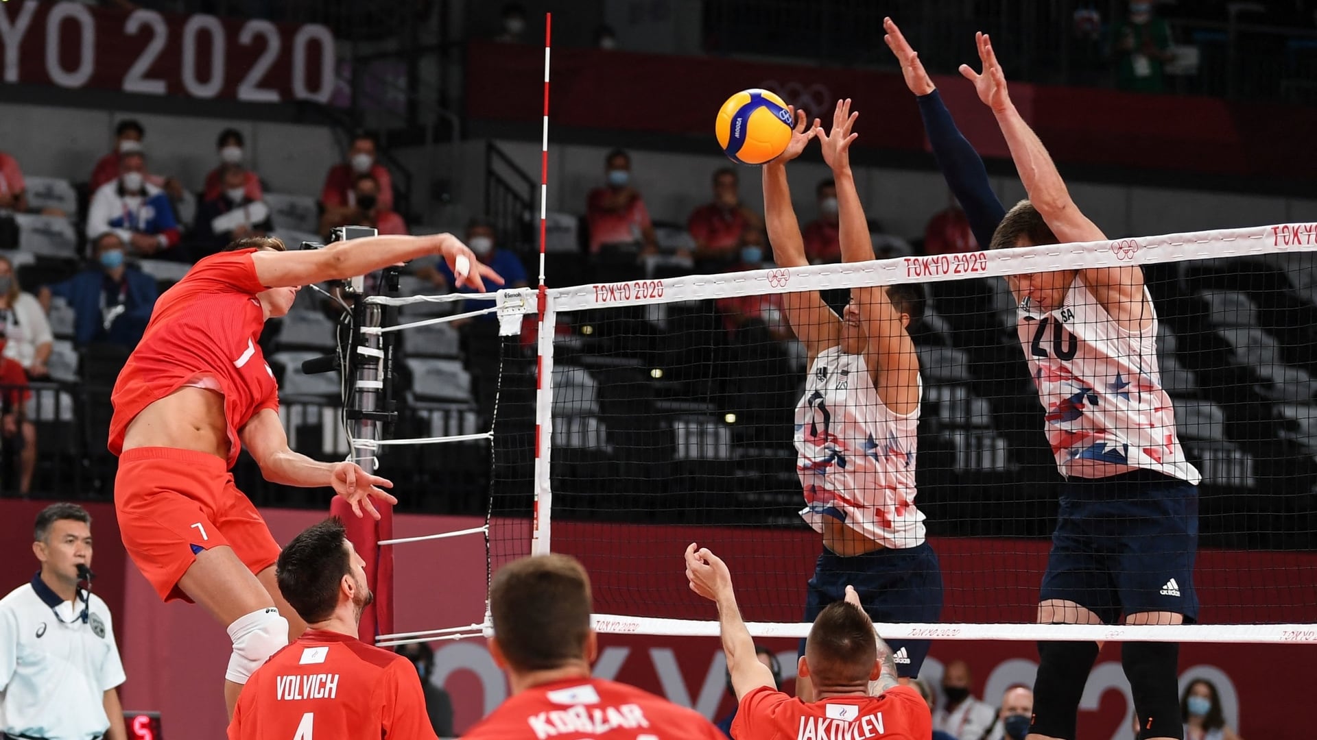 Men's Volleyball: Team USA Comeback Bid Stopped by ROC