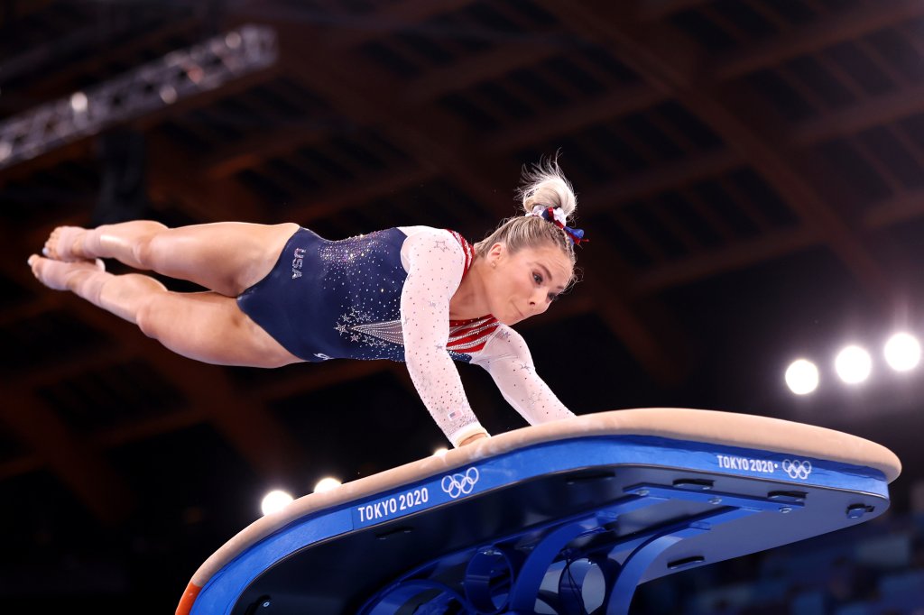 Mykayla Skinner of Team USA competes in the Women's Vault Final on day nine of the Tokyo 2020 Olympic Games at Ariake Gymnastics Centre on Aug. 1, 2021 in Tokyo, Japan.