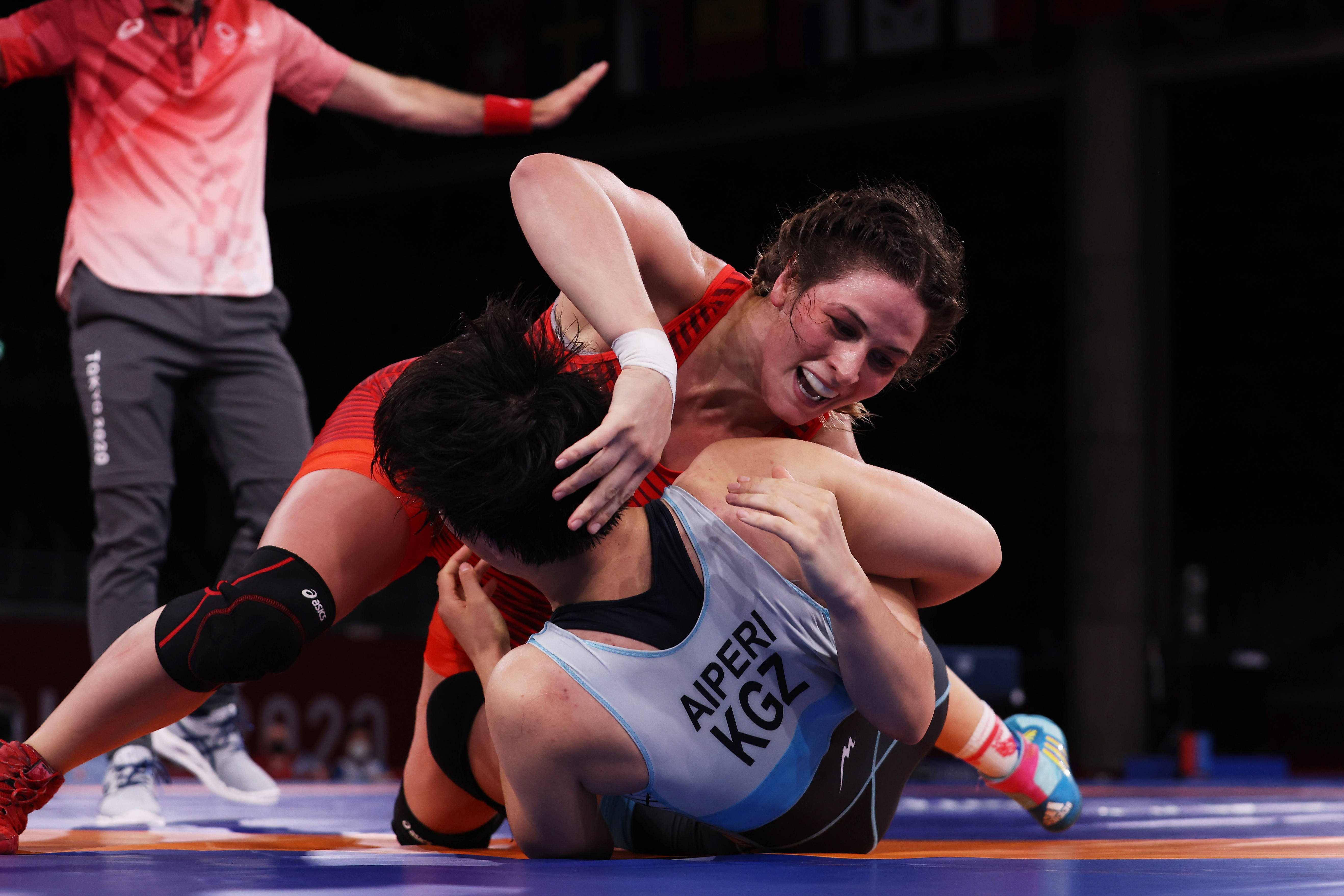 USA's Adeline Gray in Finals of Women's 76kg Freestyle Wrestling