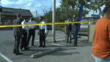 Chief Contee at the Alabama Avenue SE crime scene.