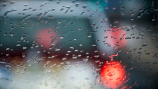 Rainy windshield