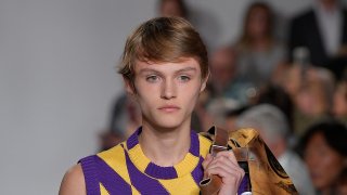 Model Mingus Reedus walks the runway for Calvin Klein Collection fashion show during New York Fashion Week on September 7, 2017