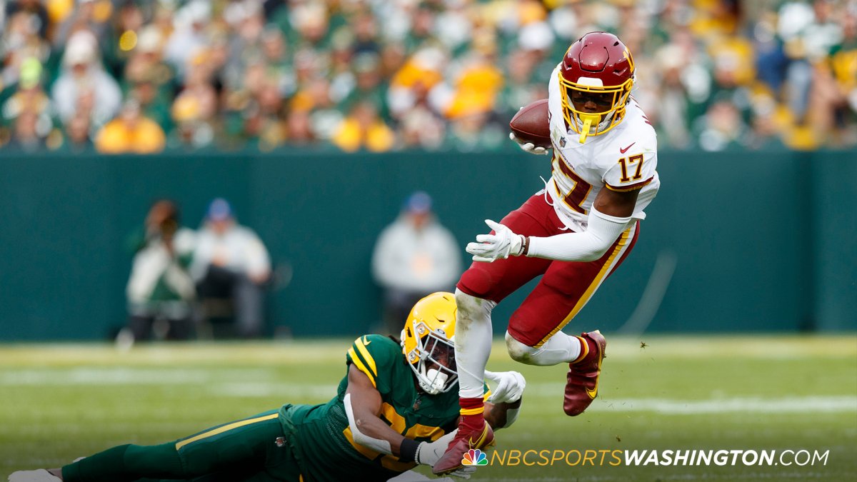 Terry McLaurin of the Washington Football Team reacts during the