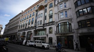 An exterior view of 56-60 Conduit Street in the Mayfair district of London,