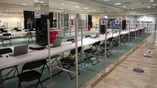 The mass vaccination site first opened in April inside the former Lord & Taylor store at Tysons Corner Center.
