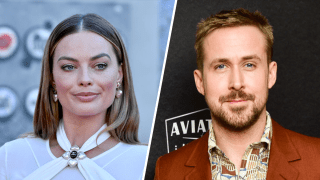 Margot Robbie (left) and Ryan Gosling (right)