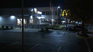 A McDonald’s employee is accused of stabbing a coworker Tuesday night in Rockville, Maryland, police said.