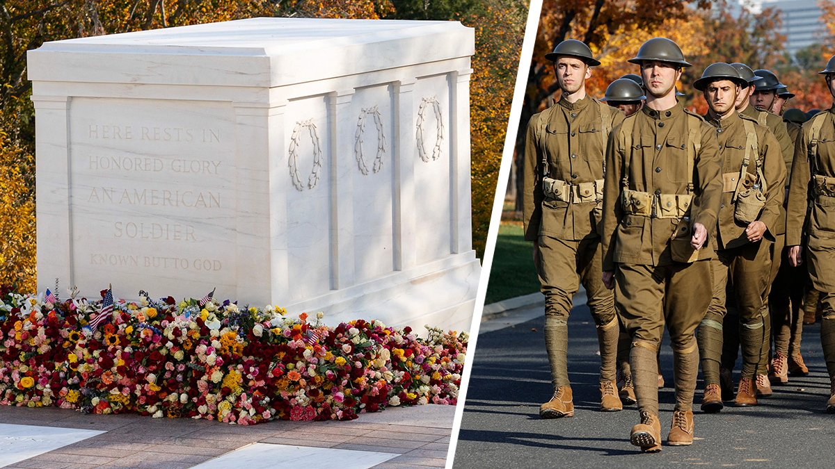 Tomb Of The Unknown Soldier Centennial Marked On Veterans Day NBC4   Tomb Altereed Diptych 