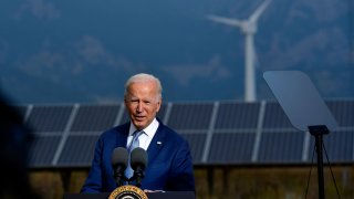 President Joe Biden makes remarks during a press conference on the grounds of National Renewable Energy Laboratory (NREL) on September 14, 2021 in Arvada, Colorado.
